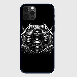 Чехол iPhone 12 Pro Metallica - four skulls