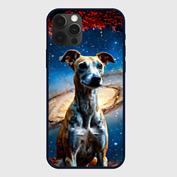 Чехол iPhone 12 Pro Уиппет в космосе