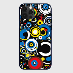 Чехол для iPhone 12 Pro Абстракция геометрическая, цвет: 3D-черный