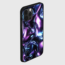 Чехол для iPhone 12 Pro Глянцевая абстракция с бликами, цвет: 3D-черный — фото 2