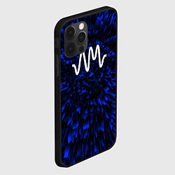 Чехол для iPhone 12 Pro Arctic Monkeys blue energy, цвет: 3D-черный — фото 2