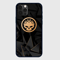 Чехол для iPhone 12 Pro The Offspring golden poly, цвет: 3D-черный