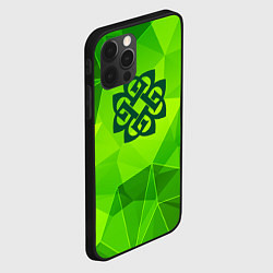 Чехол для iPhone 12 Pro Breaking Benjamin green poly, цвет: 3D-черный — фото 2