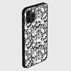 Чехол для iPhone 12 Pro Черепа, цвет: 3D-черный — фото 2