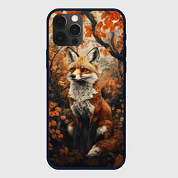 Чехол iPhone 12 Pro Лис в лесной чаще