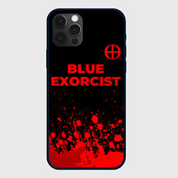 Чехол iPhone 12 Pro Blue Exorcist - red gradient посередине