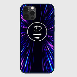 Чехол iPhone 12 Pro Pink Floyd neon energy