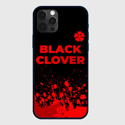 Чехол iPhone 12 Pro Black Clover - red gradient посередине