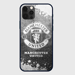 Чехол iPhone 12 Pro Manchester United - grey gradient