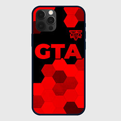 Чехол iPhone 12 Pro GTA - red gradient посередине