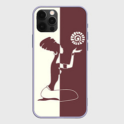 Чехол iPhone 12 Pro Силуэт африканки