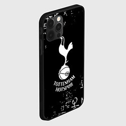 Чехол для iPhone 12 Pro ФК Тоттенхэм символы, цвет: 3D-черный — фото 2