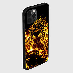 Чехол для iPhone 12 Pro Ренгоку Кёджуро, цвет: 3D-черный — фото 2