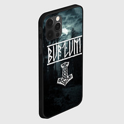 Чехол для iPhone 12 Pro Burzum - pagan black metal, цвет: 3D-черный — фото 2
