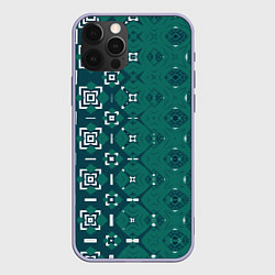 Чехол iPhone 12 Pro Изумрудные узоры