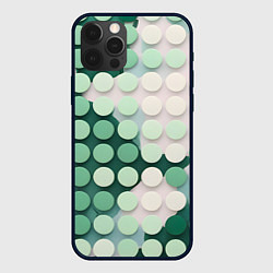 Чехол iPhone 12 Pro Зеленые объемные круги