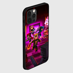 Чехол для iPhone 12 Pro Майнкрафт в подземелье, цвет: 3D-черный — фото 2