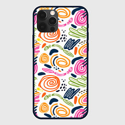 Чехол iPhone 12 Pro Яркие спирали