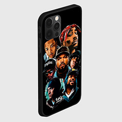 Чехол для iPhone 12 Pro Rap singers, цвет: 3D-черный — фото 2