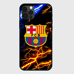 Чехол iPhone 12 Pro Барселона неоновый шторм