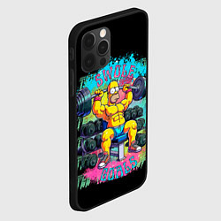Чехол для iPhone 12 Pro Гомер Симпсон - цель раскачаться, цвет: 3D-черный — фото 2