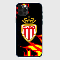 Чехол iPhone 12 Pro Монако огненный фон текстура