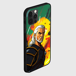 Чехол для iPhone 12 Pro Ведьмак в аниме стиле, цвет: 3D-черный — фото 2