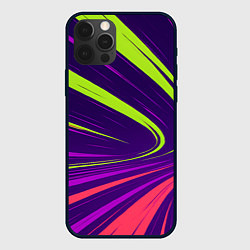 Чехол iPhone 12 Pro Красные хаотичные линии