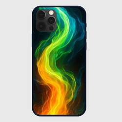 Чехол iPhone 12 Pro Разноцветное пламя