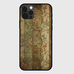 Чехол iPhone 12 Pro Винтажный коллаж из полос