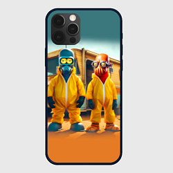 Чехол для iPhone 12 Pro Zoidberg and Bender - Breaking bad soap opera, цвет: 3D-черный