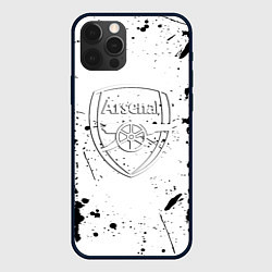 Чехол для iPhone 12 Pro Arsenal брызги красок, цвет: 3D-черный