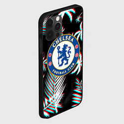 Чехол для iPhone 12 Pro Chelsea тропики глитч текстура, цвет: 3D-черный — фото 2