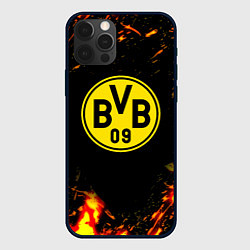 Чехол iPhone 12 Pro Borussia огненные краски