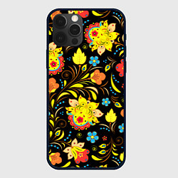 Чехол iPhone 12 Pro Хохлома узор