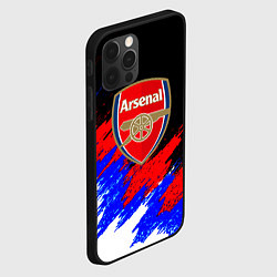 Чехол для iPhone 12 Pro Арсенал краски триколор, цвет: 3D-черный — фото 2