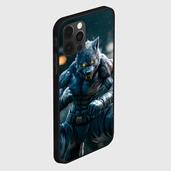 Чехол для iPhone 12 Pro Волк боец, цвет: 3D-черный — фото 2