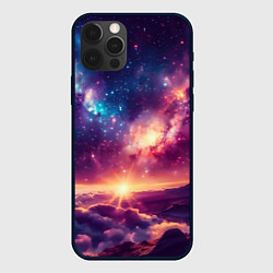 Чехол iPhone 12 Pro Фантастический космос вид с планеты