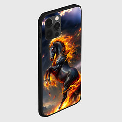 Чехол для iPhone 12 Pro Огнегривый скакун, цвет: 3D-черный — фото 2