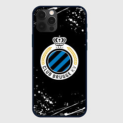 Чехол iPhone 12 Pro Брюгге белые краски всплеск