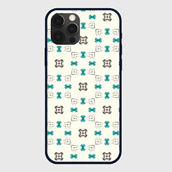 Чехол iPhone 12 Pro Узорчатый паттерн в квадратных ячейках