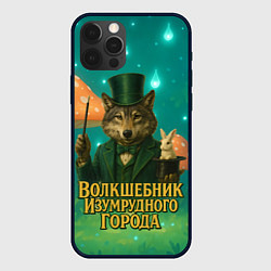 Чехол для iPhone 12 Pro Волшебник Изумрудного города Волк, цвет: 3D-черный