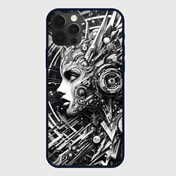 Чехол iPhone 12 Pro Cyber girl - ai art fantasy graffiti