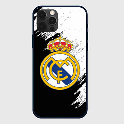 Чехол iPhone 12 Pro Real Madrid текстура штрихи