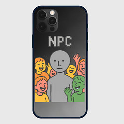 Чехол для iPhone 12 Pro Я NPC без эмоций, цвет: 3D-черный