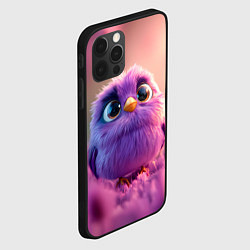 Чехол для iPhone 12 Pro Фиолетовая птичка, цвет: 3D-черный — фото 2