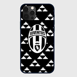Чехол iPhone 12 Pro Juventus геометрия треугольники