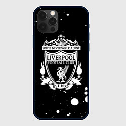 Чехол iPhone 12 Pro Liverpool белые текстура краски