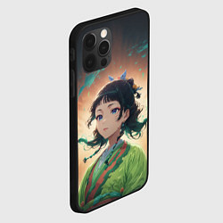 Чехол для iPhone 12 Pro Маомао на фоне облаков, цвет: 3D-черный — фото 2