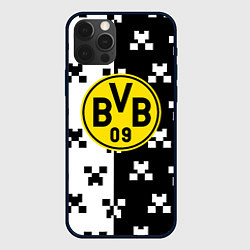 Чехол iPhone 12 Pro Borussia pattern minecraft